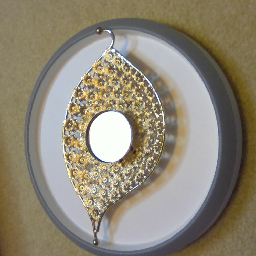 Gold tone çandle holders NIB